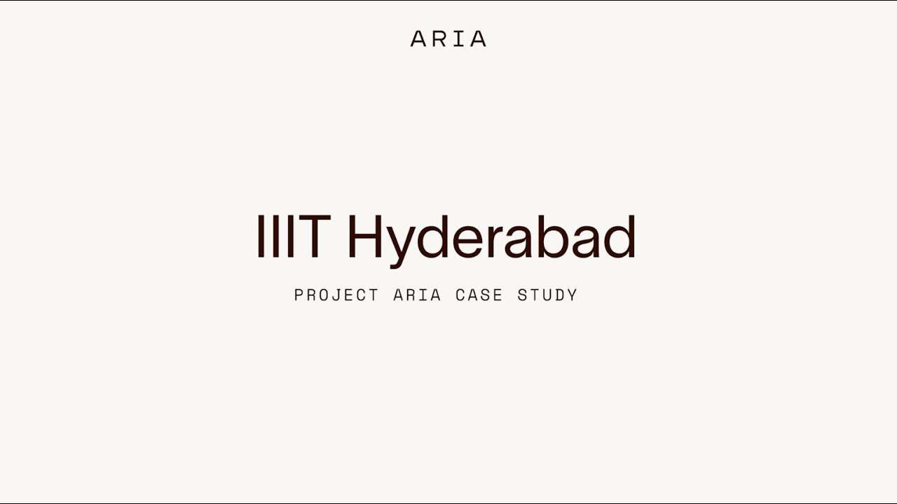 Aria Project Case Study: IIIT Hyderabad - YouTube