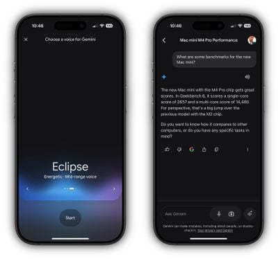 The google gemini app